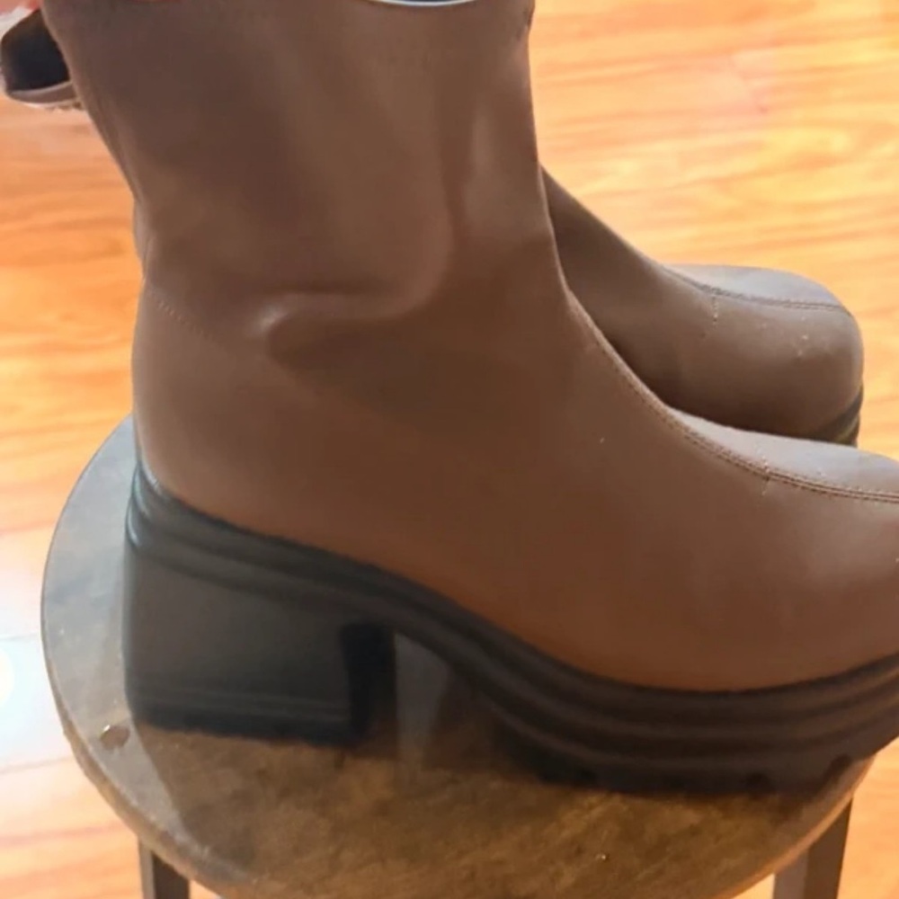 Boots Dark Brown Heeled Boots